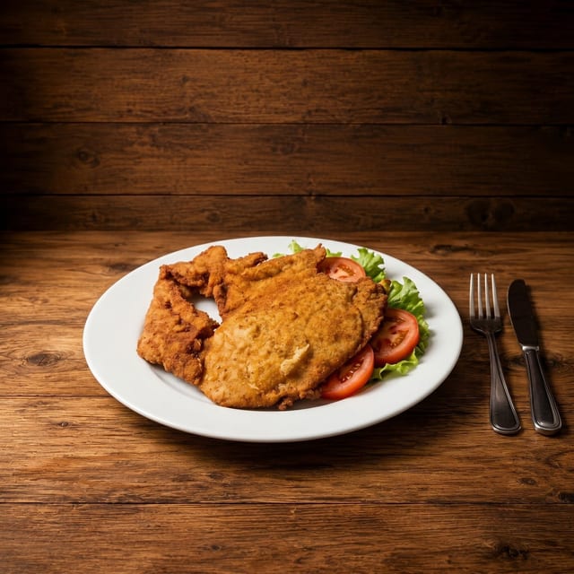 Milanesa Pollo o Bistec Plate.