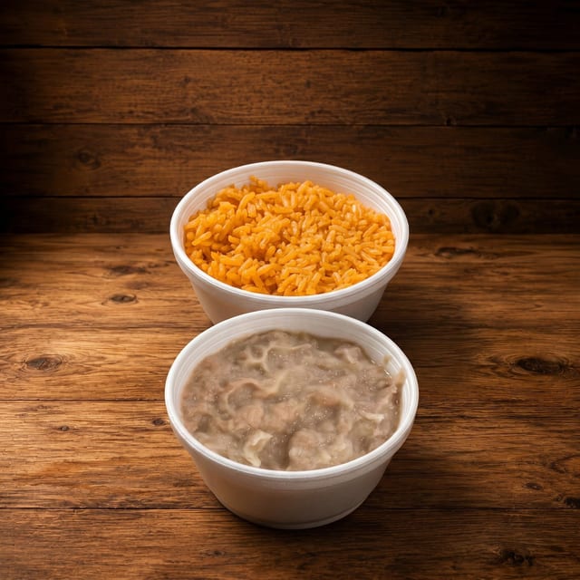 Rice & Beans / Frijoles y Arroz.