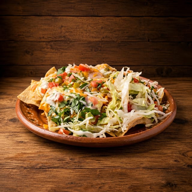 Vegetariano / Vegetarian Nachos.