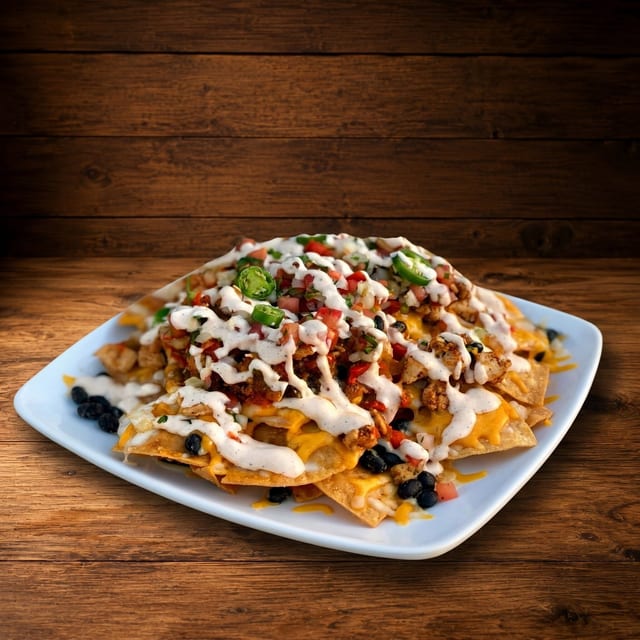 Chorizo / Sausage Nachos.