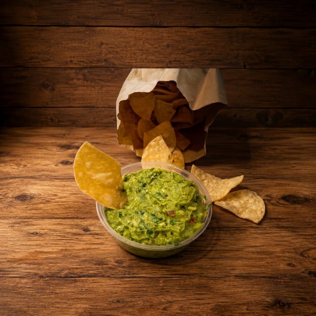 Chips & Guacamole or Queso.
