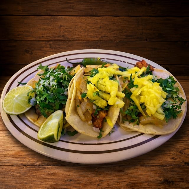 Marinated Pork / Al Pastor Taco.